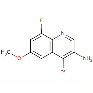 4-Bromo-8-fluoro-6-methoxyquinolin-3-amine Structure,724788-53-8Structure