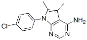 7-(4-氯苯基)-5,6-二甲基-7h-吡咯并[2,3-d]嘧啶-4-胺结构式_72578-33-7结构式