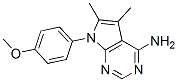 7-(4-Methoxyphenyl)-5,6-dimethyl-7h-pyrrolo[2,3-d]pyrimidin-4-amine Structure,72578-37-1Structure