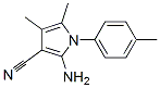 2-氨基-4,5-二甲基-1-(4-甲基苯基)-1H-吡咯-3-甲腈结构式_72578-53-1结构式