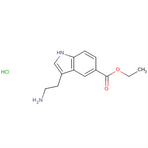 3-(2-氨基-乙基)-1H-吲哚-5-羧酸乙酯盐酸盐结构式_7272-55-1结构式