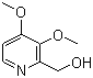 3,4-Dimethoxy-2-pyridinemethanol Structure