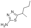 5-(1-Methylbutyl)-1,3,4-thiadiazol-2-amine Structure,72836-32-9Structure