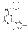 N-环己基-n-[2-(3,5-二甲基-吡唑-1-基)-6-甲基-4-嘧啶胺结构式_73029-73-9结构式