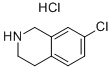 Isoquinoline, 7-chloro-1,2,3,4-tetrahydro-, hydrochloride Structure,73075-45-3Structure