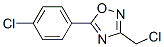 3-(Chloromethyl)-5-(4-chlorophenyl)-1,2,4-oxadiazole Structure,73217-30-8Structure