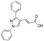 3-(1,3-Diphenyl-1H-pyrazol-4-yl)-acrylic acid Structure,73221-47-3Structure