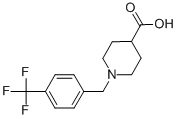 1-(4-Trifluoromethyl-benzyl)-piperidine-4-carboxylic acid hydrochloride Structure,732256-85-8Structure