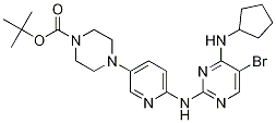 4-[6-[[5-Bromo-4-(cyclopentylamino)-2-pyrimidinyl]amino]-3-pyridinyl]-1-piperazinecarboxylic acid 1,1-dimethylethyl ester Structure,733038-80-7Structure