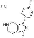 3-(4-Fluorophenyl)-4,5,6,7-tetrahydro-1H-pyrazolo[4,3-c]pyridine hydrochloride Structure,733757-82-9Structure