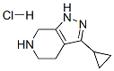 3-Cyclopropyl-4,5,6,7-tetrahydro-1H-pyrazolo[3,4-c]pyridine hydrochloride Structure,733757-90-9Structure