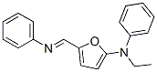 2-Furanamine, n-ethyl-n-phenyl-5-[(phenylimino)methyl]- Structure,734475-60-6Structure