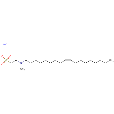 Sodium (z)2-(methyl-9-octadecenylamino)ethanesulphonate Structure,7346-80-7Structure