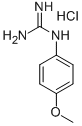 N-(4-甲氧基苯基)胍盐酸盐结构式_73709-20-3结构式