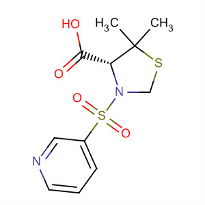 (R)-5,5-dimethyl-3-(pyridin-3-ylsulfonyl)thiazolidine-4-carboxylic acid Structure,737799-50-7Structure