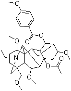 丽江乌头碱结构式_73870-35-6结构式