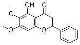 5-Hydroxy-6,7-dimethoxy-2-phenyl-4h-chromen-4-one Structure,740-33-0Structure