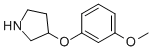 (9CI)-3-(3-甲氧基苯氧基)-吡咯烷结构式_740023-17-0结构式