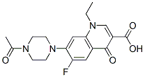 7-(4-乙酰基哌嗪-1-基)-1-乙基-6-氟-4-氧代-1,4-二氢喹啉-3-羧酸结构式_74011-56-6结构式