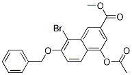 4-(乙酰基氧基)-8-溴-7-(苯基甲氧基)-2-萘羧酸甲酯结构式_740836-58-2结构式