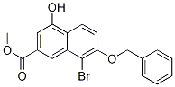 8-Bromo-4-hydroxy-7-(phenylmethoxy)-2-naphthalenecarboxylic acid methyl ester Structure,740836-59-3Structure