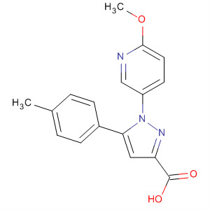 1-(6-Methoxy-pyridin-3-yl)-5-(4-methylphenyl)pyrazole-3-carboxylic acid Structure,741286-79-3Structure