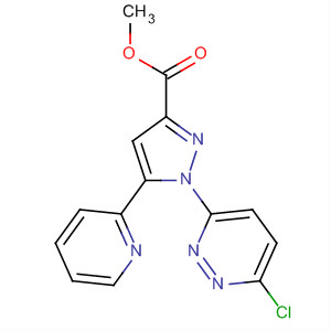 Methyl 1-(6-chloro-3-pyridazinyl)-5-(2-pyridyl)-1h-pyrazole-3-carboxylate Structure,741287-93-4Structure