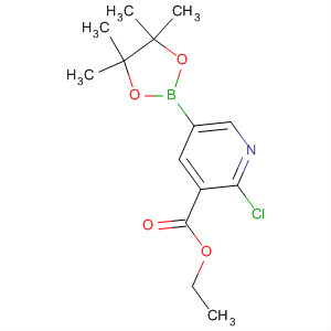 2-Chloro-5-(4,4,5,5-tetramethyl-1,3,2-dioxaborolan-2-yl)-3-pyridinecarboxylic acid ethyl ester Structure,741709-69-3Structure