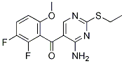 [4-氨基-2-(乙基硫代)-5-嘧啶](2,3-二氟-6-甲氧基苯基)甲酮结构式_741713-37-1结构式