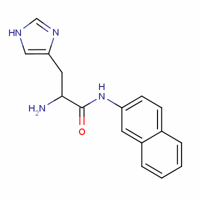 L-组氨酸-萘酰胺结构式_7424-15-9结构式