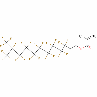 2-(全氟-9-甲基癸基)甲基丙烯酸乙酯结构式_74256-14-7结构式