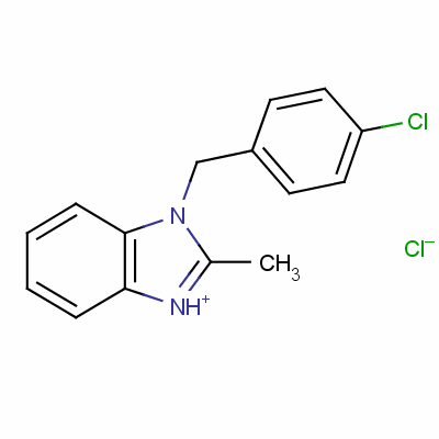 1-(4-氯苄基)-2-甲基苯并咪唑盐酸盐结构式_74298-63-8结构式