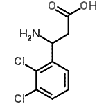 (R)-3-氨基-3-(2,3-二氯苯基)-丙酸结构式_743416-09-3结构式