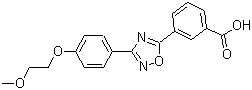 3-(3-(4-(2-Methoxyethoxy)phenyl)-1,2,4-oxadiazol-5-yl)benzoic acid Structure,745055-24-7Structure