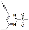 (9CI)-4-乙基-2-(甲基磺酰基)-6-(1-丙炔)-嘧啶结构式_746620-21-3结构式