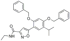 5-(2,4-Bis(benzyloxy)-5-isopropylphenyl)-n-ethylisoxazole-3-carboxamide Structure,747414-21-7Structure