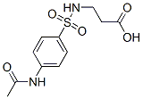 3-({[4-(乙酰氨基)苯基]磺酰基}氨基)丙酸结构式_7478-88-8结构式