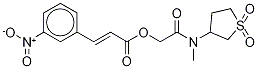 3-(3-硝基苯基)-2-丙酸 2-[甲基(四氢-1,1-二氧化物-3-噻吩)氨基]-2-氧代乙酯结构式_749872-43-3结构式