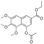 4-(Acetyloxy)-5,6,7-trimethoxy-2-naphthalenecarboxylic acid ethyl ester Structure,752252-41-8Structure