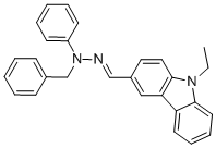 9-Ethylcarbazole-3-carboxaldehyden-benzyl-n-phenylhydrazone Structure,75238-79-8Structure