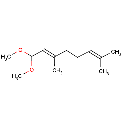 Citral dimethyl acetal Structure,7549-37-3Structure