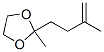 1,3-Dioxolane, 2-methyl-2-(3-methyl-3-butenyl)-(7ci,9ci) Structure,75508-46-2Structure