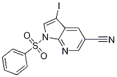 3-碘-1-(苯基磺酰基)-1H-吡咯并[2,3-b]吡啶-5-甲腈结构式_757978-12-4结构式