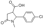 2-(4-Chloro-phenyl)-1-methyl-5-oxo-pyrrolidine-3-carboxylic acid Structure,75810-52-5Structure