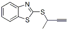 Benzothiazole, 2-[(1-methyl-2-propynyl)thio]-(9ci) Structure,75866-99-8Structure