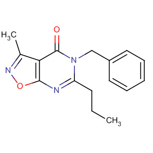 5-Benzyl-3-methyl-6-propyl-5h-isoxazolo[5,4-d]pyrimidin-4-one Structure,758721-91-4Structure