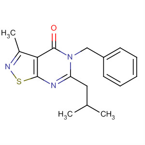 5-Benzyl-6-isobutyl-3-methyl-5h-isothiazolo[5,4-d]pyrimidin-4-one Structure,758722-01-9Structure