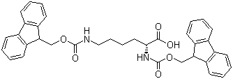 N-α,N-ε-di-Fmoc-D-lysine Structure,75932-02-4Structure