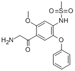 Methanesulfonamide, N-[4-(2-aminoacetyl)-5-methoxy-2-phenoxyphenyl]- Structure,759430-03-0Structure