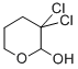 3,3-Dichloro-2-hydroxytetrahydropyran Structure,76043-70-4Structure